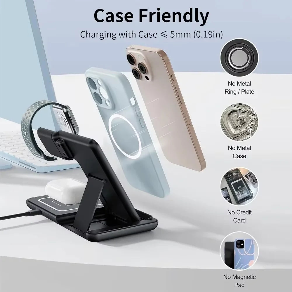 3 IN 1 Magnetic Charging station